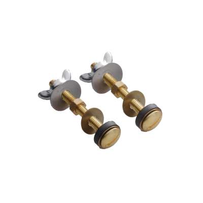 5/16*75mm Iron Wc Toilet Fix Bolt Kit,Gold Fixing Bolt Kits With Copper Plating